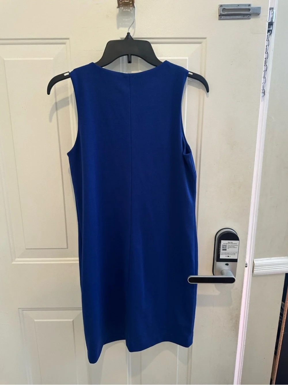 Banana Republic Cobalt Blue Sleeveless Zip-Front Sheath Dress